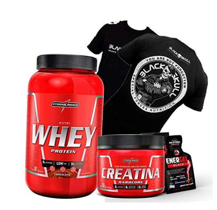 Combo Pós-Treino (Whey + Glutamina + BCAA)